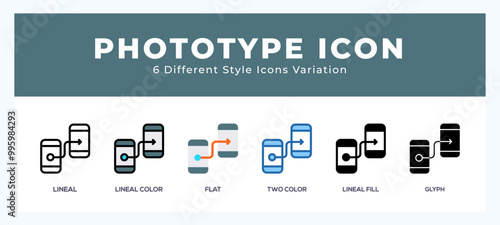 Prototype icon vector for web. and mobile app