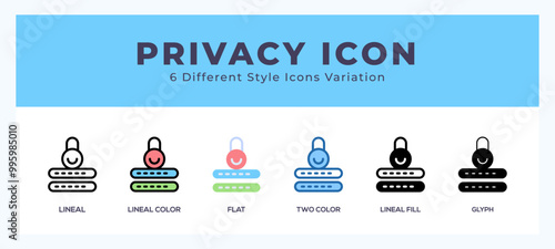 Privacy icon vector illustration. trendy styles