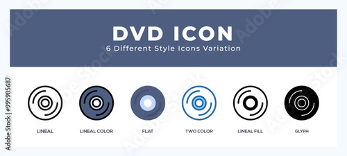 Dvd icon set pack vector illustration.