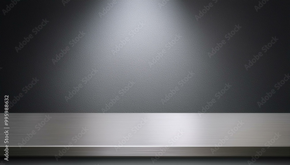 Obraz premium Dark background with a single beam of light