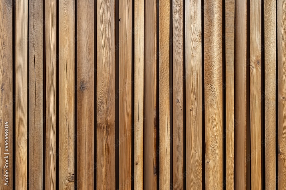 Naklejka premium A wooden board with a grainy texture and a warm, natural color