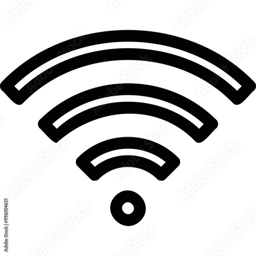 Simple vector icon wireless network digging
