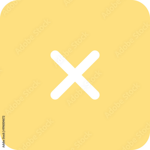 Cross denial icon logo design