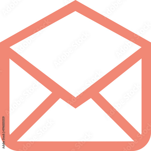 Envelope icon logo design vector