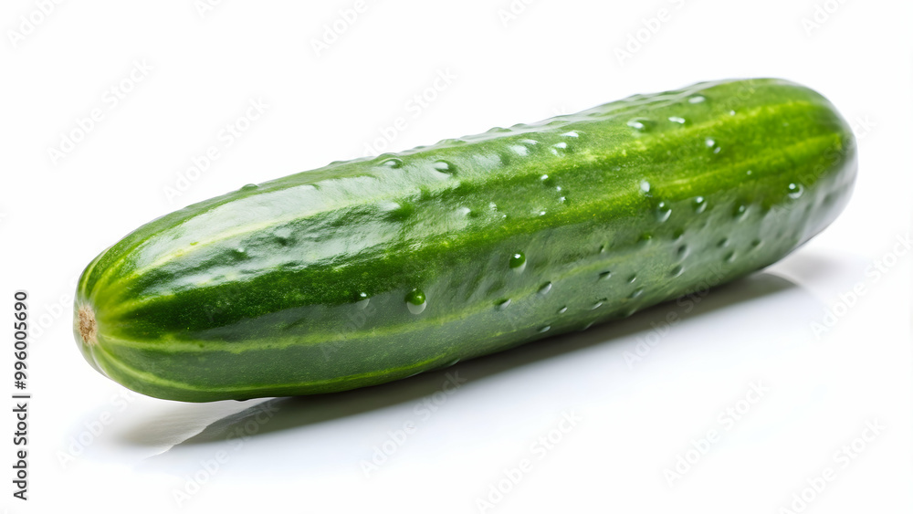 of a ripe cucumber on a white background , fresh, green, healthy, organic, vegetable, food, ingredient, natural, raw of a ripe cucumber on a white background , fresh, green, healthy, organic, vegetable, food, ingredient, natural, raw