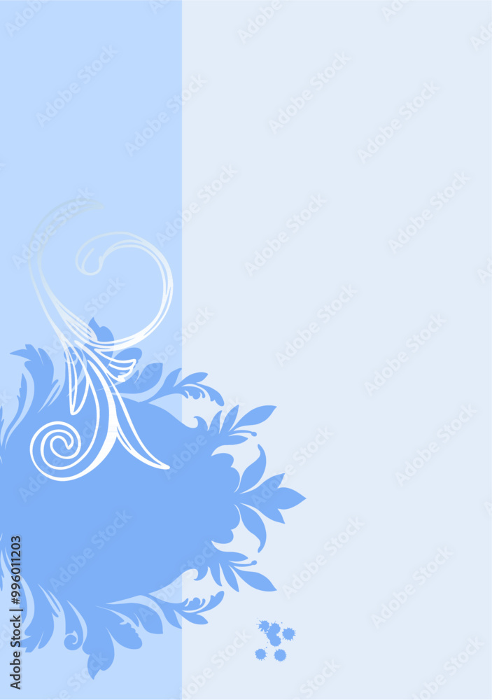 Ready-made background on the theme of Victorian frames. Elegant outline and graphic elements filled with shades of blue. Vector digital illustration for covers, branding, wedding design. Ready-made background on the theme of Victorian frames. Elegant outline and graphic elements filled with shades of blue. Vector digital illustration for covers, branding, wedding design.