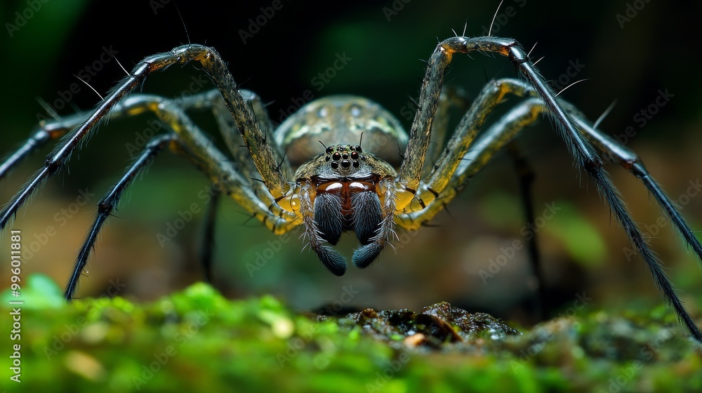 a spider whose prey is a large insect