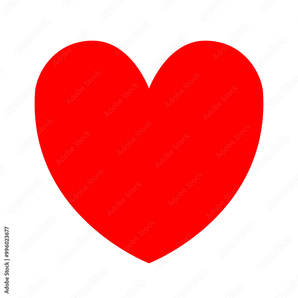 Valentine red heart icon. Love sign symbol. Happy Valentines Day. Simple shape. Greeting card template. Cute graphic object. Flat design. White background. Isolated. Vector illustration Valentine red heart icon. Love sign symbol. Happy Valentines Day. Simple shape. Greeting card template. Cute graphic object. Flat design. White background. Isolated. Vector illustration