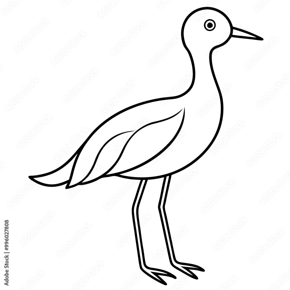 Obraz premium A cute bird vector art illustration. 