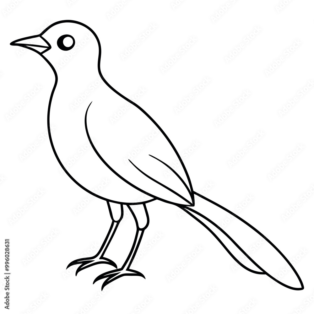 Obraz premium A cute bird vector art illustration. 