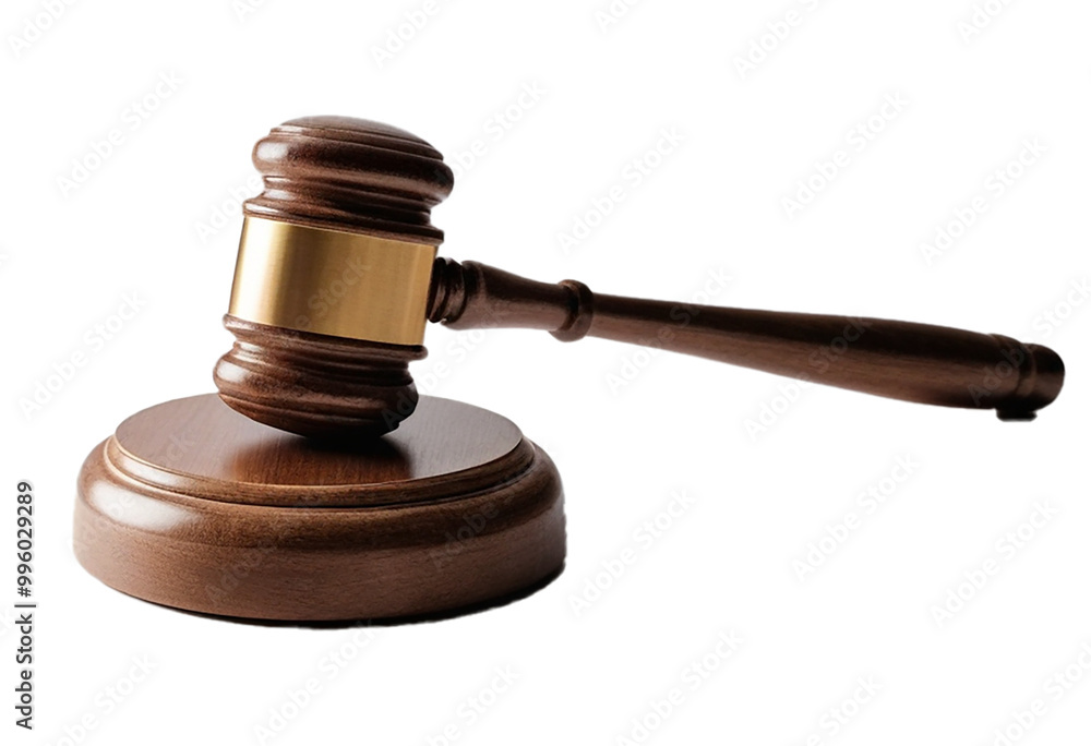 Gavel on transparent PNG background. Cut out Gavel on transparent PNG background. Cut out