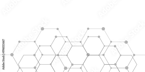 Abstract elegant background black line texture. Abstract black geometric overlapping hexagon pattern abstract futuristic background design. data concept, poster, flyer, wallpaper vector illustration