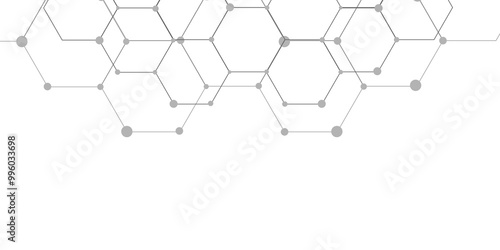 Abstract elegant background black line texture. Abstract black geometric overlapping hexagon pattern abstract futuristic background design. data concept, poster, flyer, wallpaper vector illustration