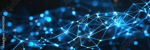 digital waves, ai, data, blue, gradation Background image