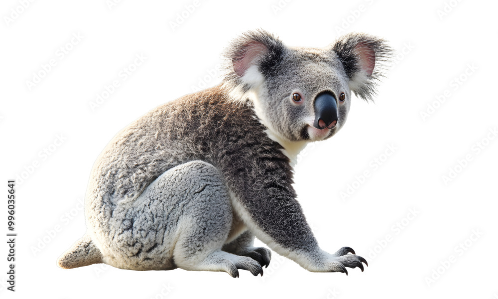 Fototapeta premium koala animal wildlife zoo safari africa, Transparent background