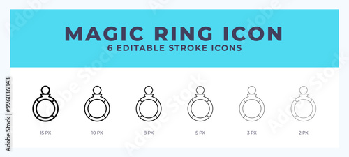 Magic ring line icon vector illustration. Trendy styles.