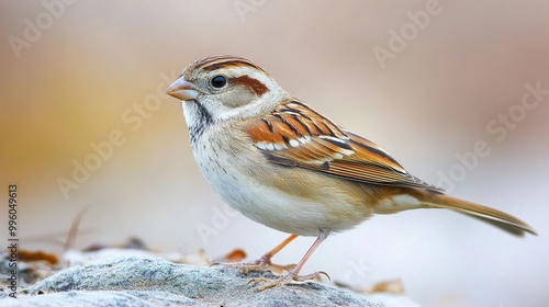 Close-Up Photography of a Sparrow Perched on a Rock