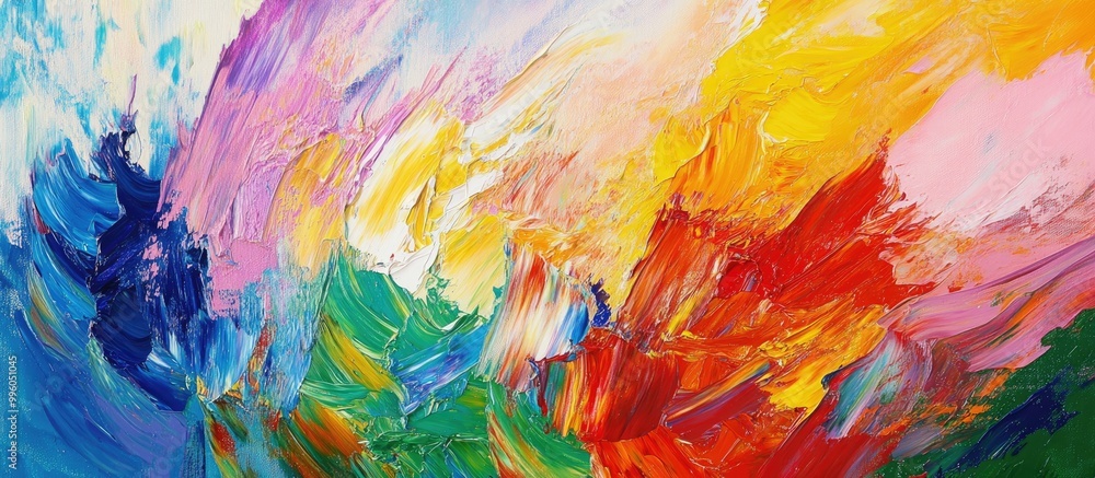 Abstract oil painting featuring a colorful background in impressionist style Ideal for wall decor this modern surrealist artwork showcases a unique hand drawn texture Abstract oil painting featuring a colorful background in impressionist style Ideal for wall decor this modern surrealist artwork showcases a unique hand drawn texture