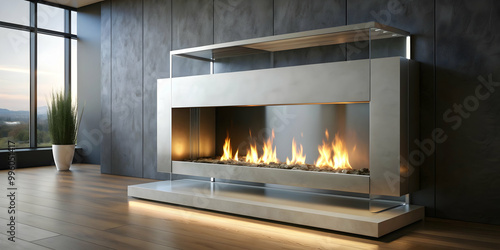 Modern and sleek bioethanol fireplace as a smart and eco-friendly alternative for interior decor