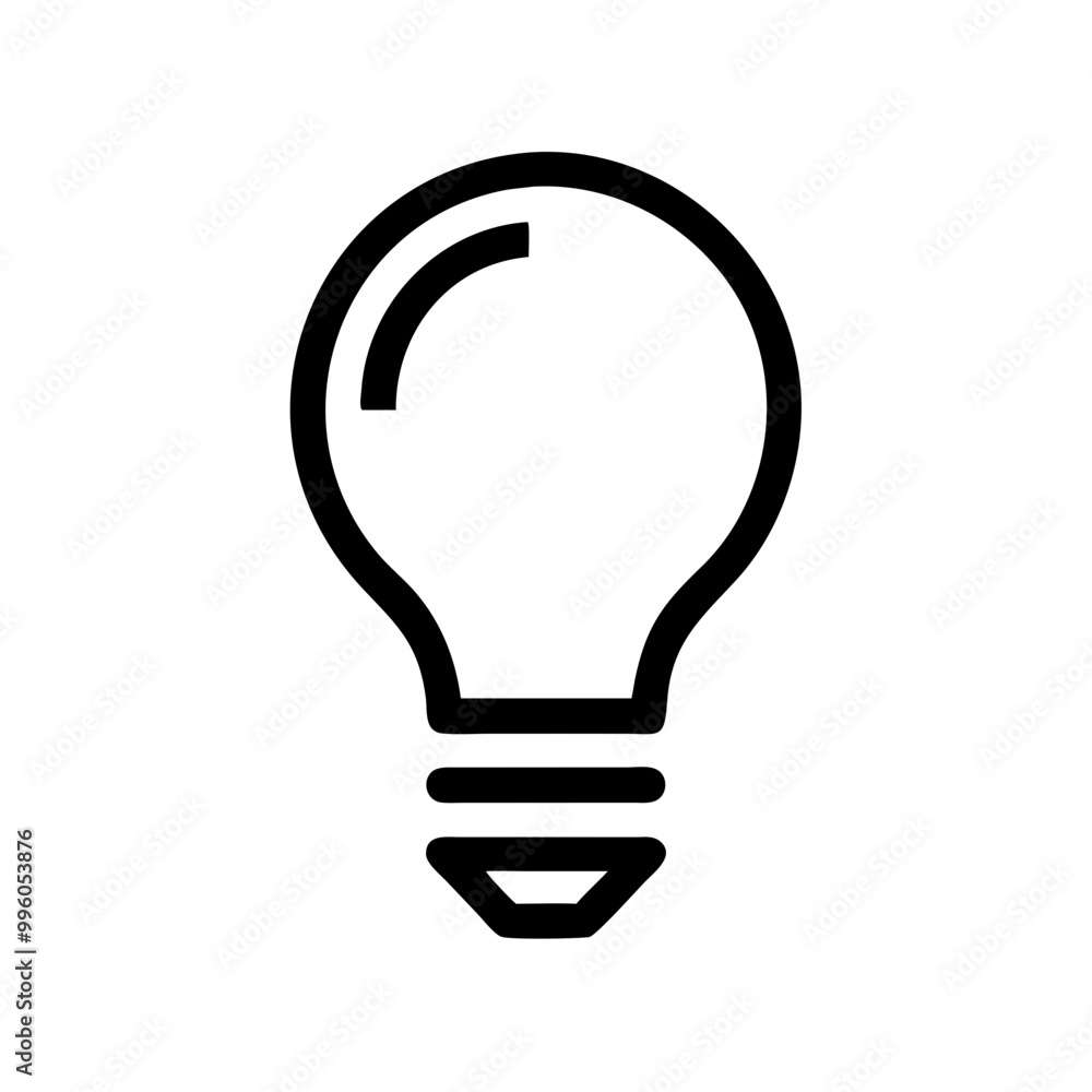 Icon of an Incandescent Light Bulb Icon of an Incandescent Light Bulb