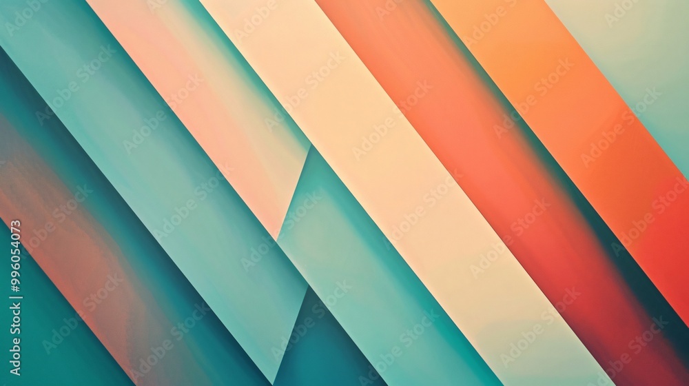Fototapeta premium Abstract Background with Colorful Stripes
