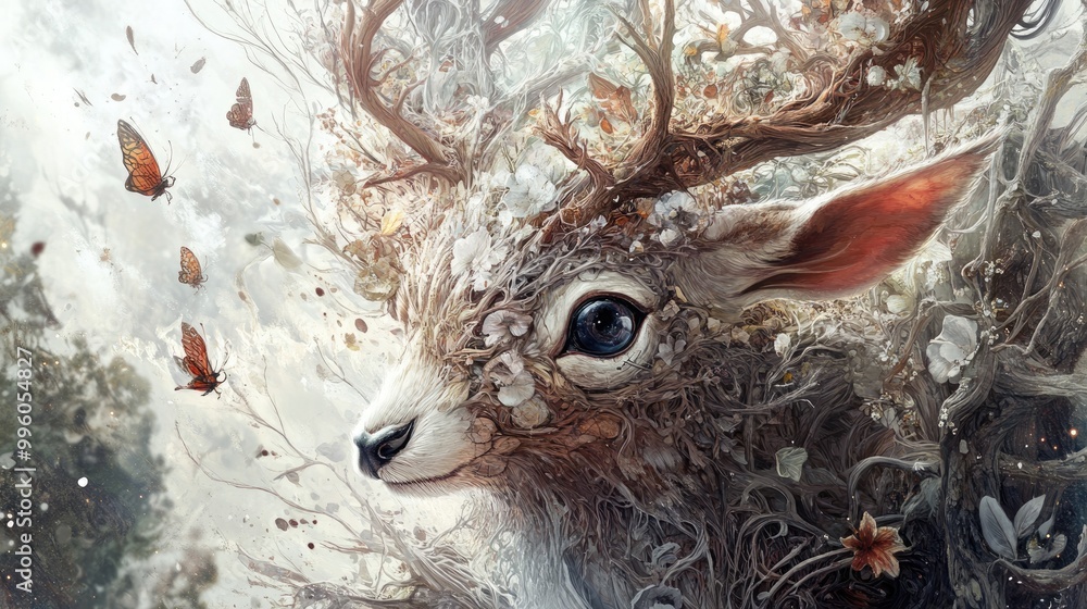 Obraz premium Surrealistic Art Featuring Hybrid Creatures