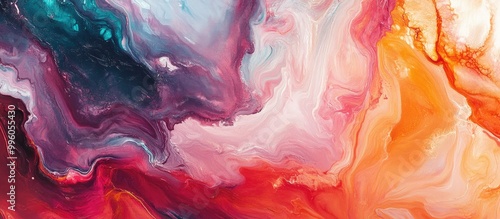 Wallpaper Mural Abstract acrylic background featuring a marble like style Textured paint strokes on paper create a unique wallpaper suitable for web and game design Macro view of hand painted artwork with a surre Torontodigital.ca