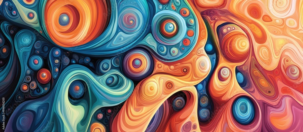 Artistic depiction of an abstract psychedelic backdrop Artistic depiction of an abstract psychedelic backdrop