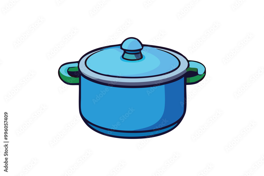 Modern Pressure cooker vector art illustration Modern Pressure cooker vector art illustration