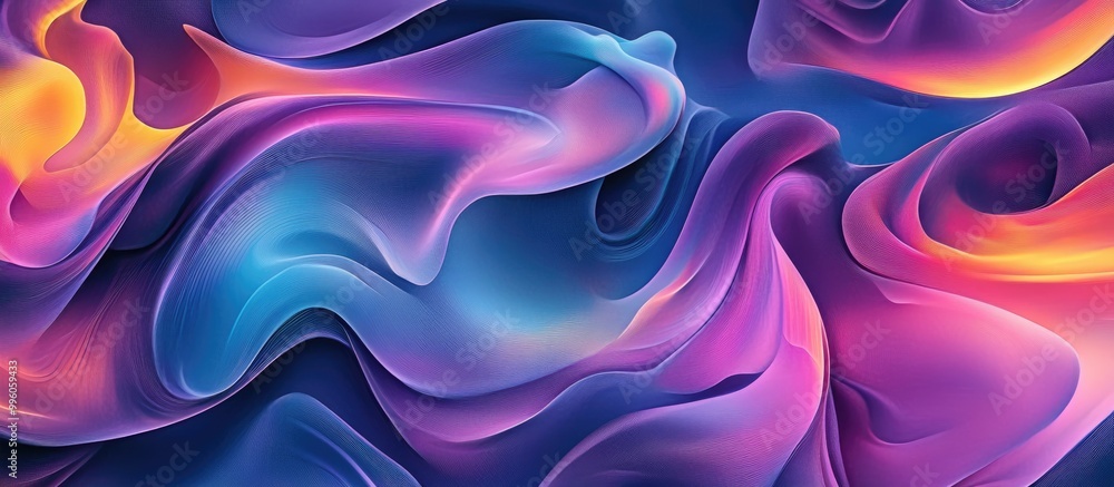 Obraz premium Surreal abstract 2d background suitable for posters cards stickers illustrations and t shirt designs serving as a decorative element
