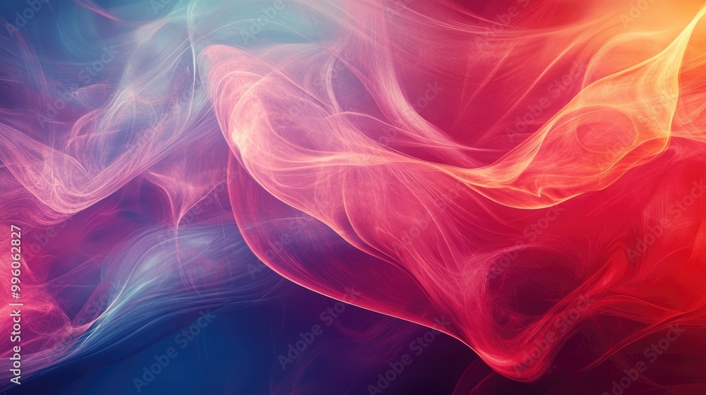 Abstract background blending red and blue tones featuring dynamic rhythms and intricate elements Surreal modern image ideal for artistic projects and creative works Abstract background blending red and blue tones featuring dynamic rhythms and intricate elements Surreal modern image ideal for artistic projects and creative works