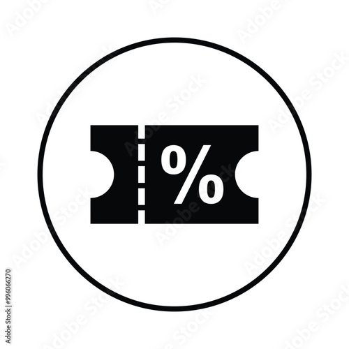 voucher discount promo icon vector