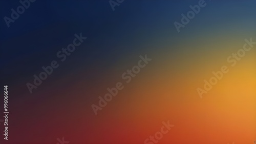 A smooth gradient background transitioning from deep blue at the top to a warm orange and soft yellow near the bottom