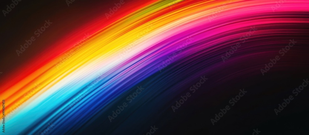 Abstract photography of a vibrant rainbow against a dark backdrop Unique design elements suitable for banners panels and digital backgrounds showcasing surreal light dispersion Abstract photography of a vibrant rainbow against a dark backdrop Unique design elements suitable for banners panels and digital backgrounds showcasing surreal light dispersion