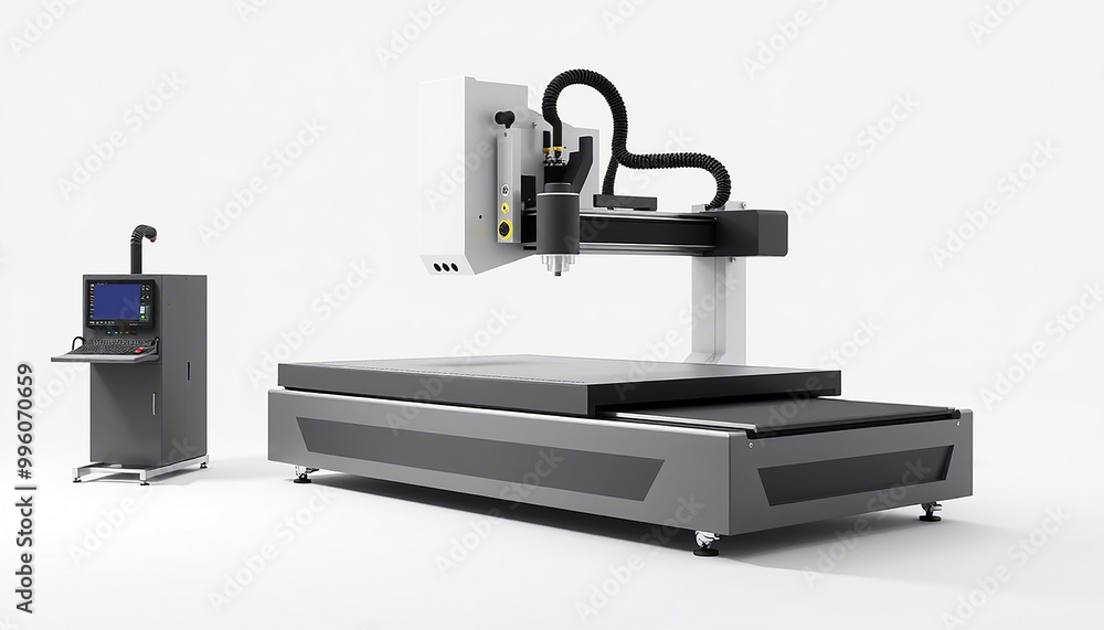 CNC machine white background CNC machine white background