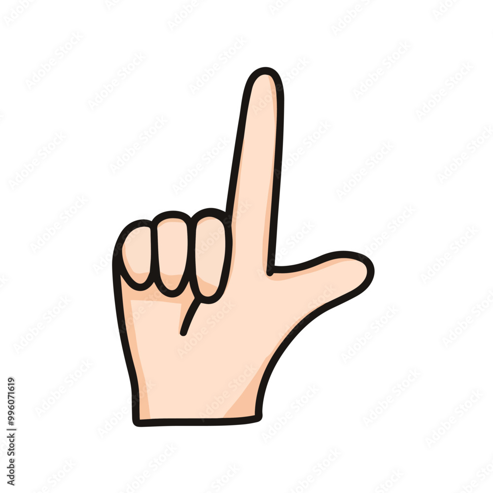 vector illustration hand showing number seven, cool sign, take picture gesture, pose vector illustration hand showing number seven, cool sign, take picture gesture, pose