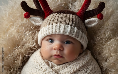 baby in a cap,generative ai