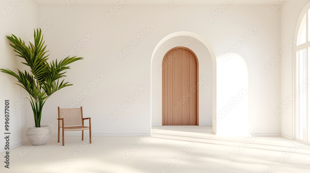 Inviting Biophilic Entryway with Natural Light and Organic Textures - Warm First Impression Featuring Lush Greenery and Nature-Inspired Design Elements Inviting Biophilic Entryway with Natural Light and Organic Textures - Warm First Impression Featuring Lush Greenery and Nature-Inspired Design Elements