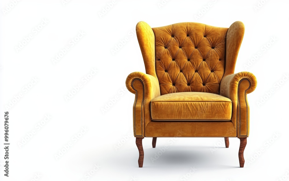 Armchair isolatedon white background. Furniture Armchair isolatedon white background. Furniture