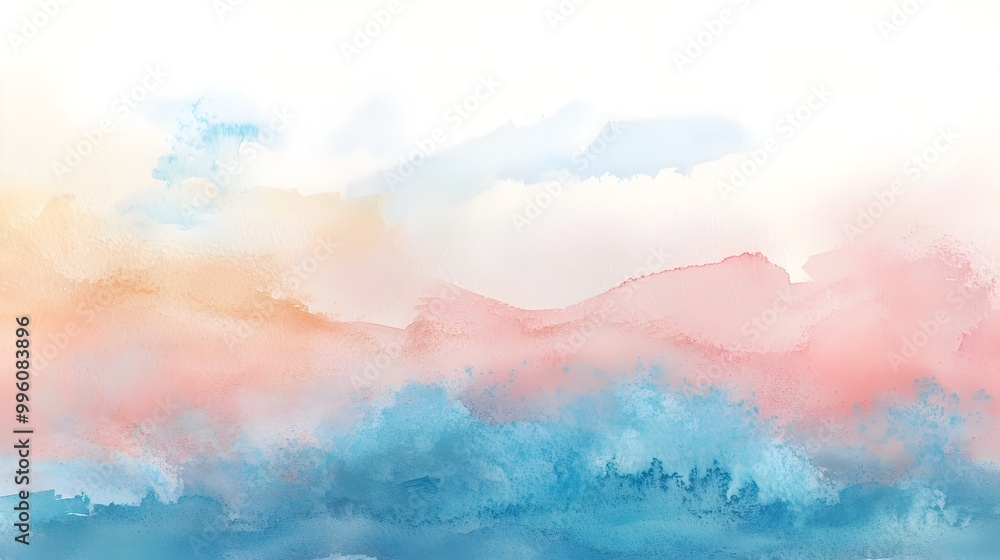Soft Pastel Watercolor Wash Abstract with Calming Gradient Texture for Digital Art and Wallpaper Soft Pastel Watercolor Wash Abstract with Calming Gradient Texture for Digital Art and Wallpaper