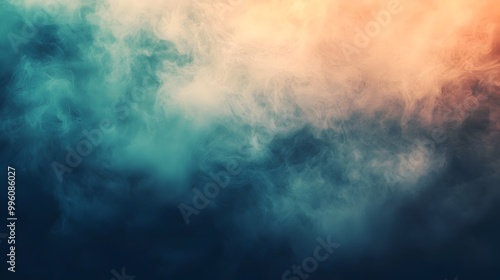 Ethereal Misty Gradient Abstract Landscape Background with Dreamlike Atmosphere