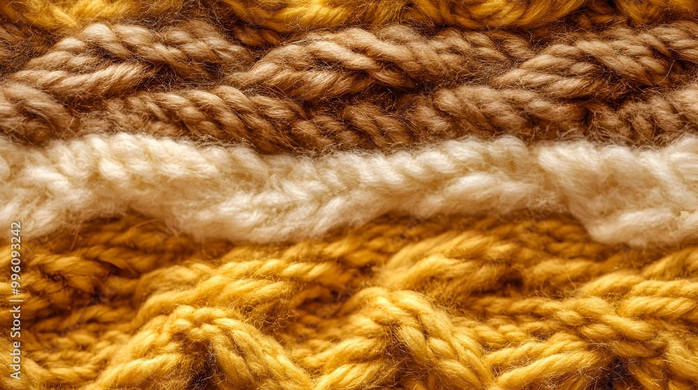 Warm and Cozy Handcrafted Knit Texture with Intricate Pattern in Earthy Tones Warm and Cozy Handcrafted Knit Texture with Intricate Pattern in Earthy Tones