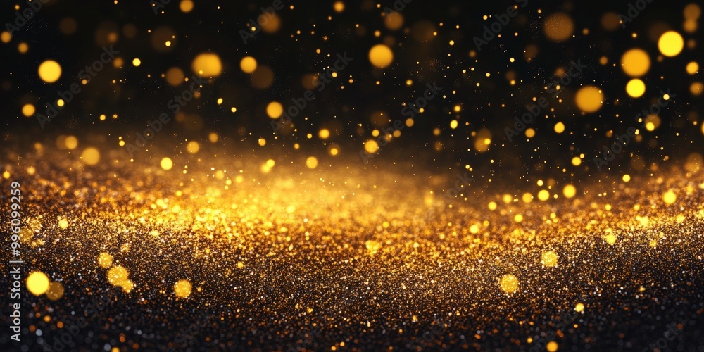 Gold glitter texture or golden sparkle background 