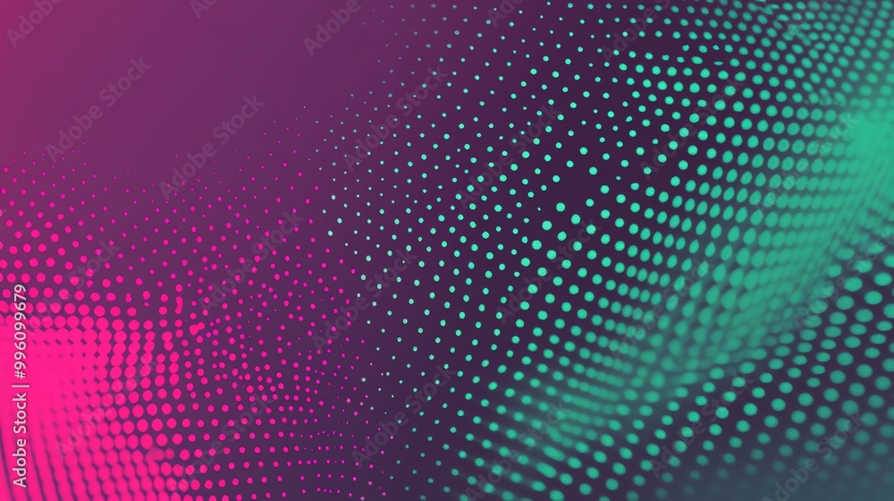 Abstract background with a gradient of pink and green, with a pattern of dots. Abstract background with a gradient of pink and green, with a pattern of dots.