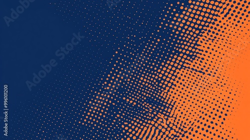 Wallpaper Mural Abstract background with a blue and orange polka dot pattern. Torontodigital.ca