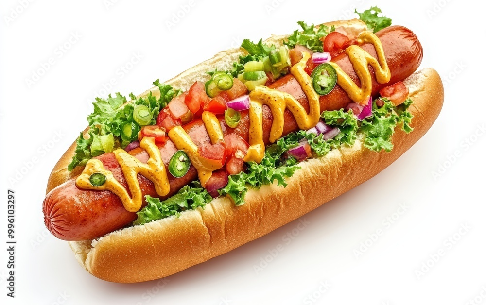 hot dog isolated stock photo on white background hot dog isolated stock photo on white background