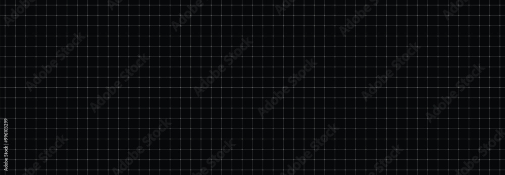 Black grid paper background horizontal vector seamless pattern dots thin lines Black grid paper background horizontal vector seamless pattern dots thin lines