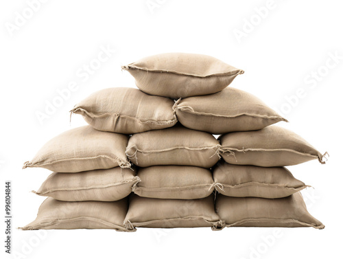 a stack of sacks stacked on top of each other