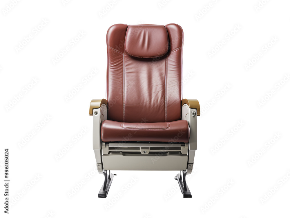 a brown leather chair with arms a brown leather chair with arms