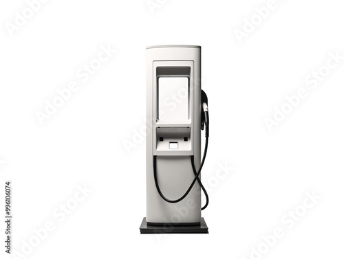 a white rechargeable gas pump